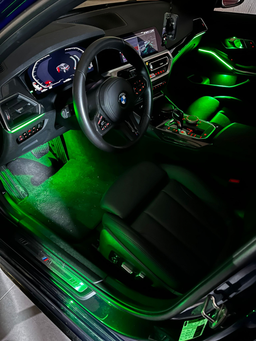 Kit lumini ambientale dedicate compatibile cu BMW G20 / G21 control din navigatie [5]