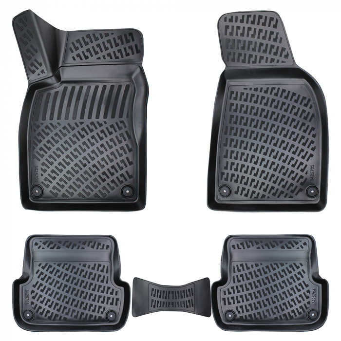 Set 4 Covorase Auto din Cauciuc pentru Audi A4 B6 (2001-2006) / B7 (Typ 8E / 8H) (2004-2009) [5]