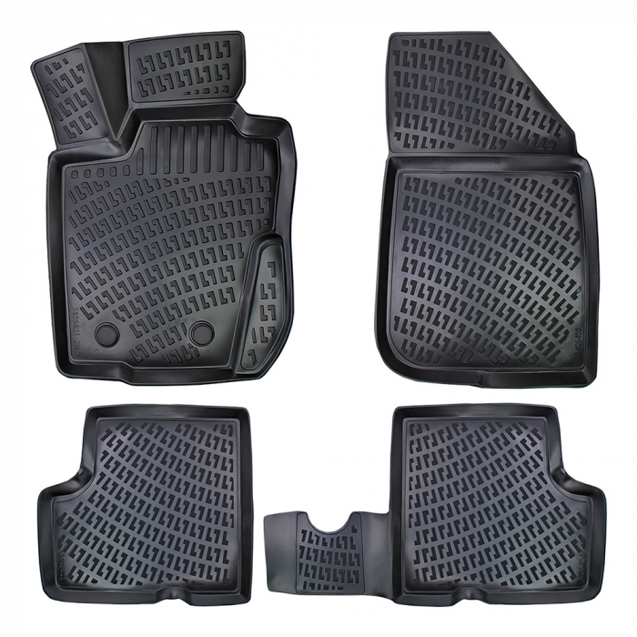 Set 4 Covorase Auto din Cauciuc pentru Dacia Duster 4X2 (2010-2017) [5]