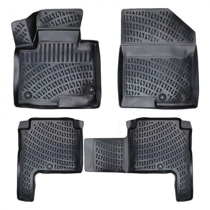 Set 4 Covorase Auto din Cauciuc pentru Hyundai Santa Fe III (2012-2017) [2]