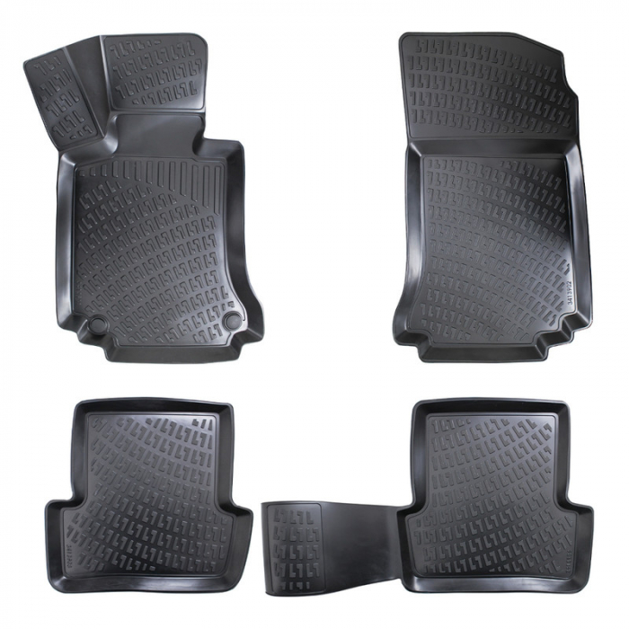 Set 4 Covorase Auto din Cauciuc pentru Mercedes C Class W204 (2007-2014) [2]