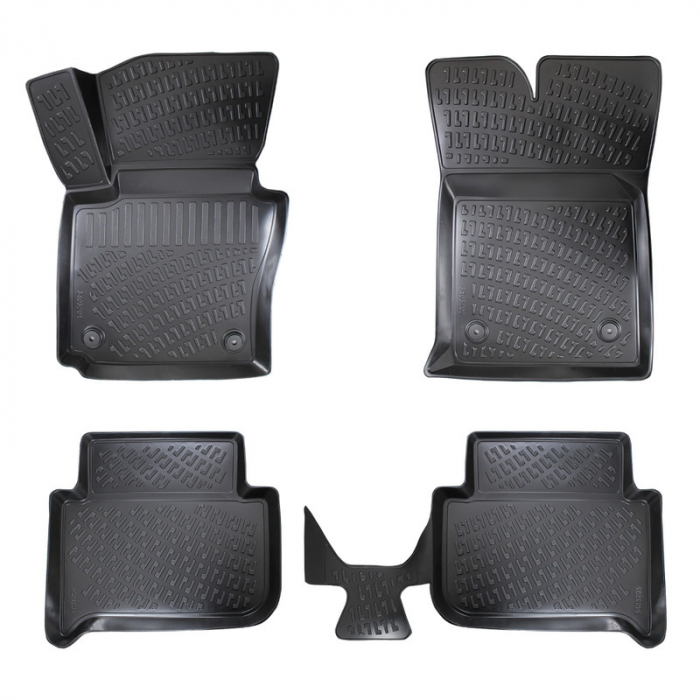 Set 4 Covorase Auto din Cauciuc pentru Volkswagen Touran I (2003-2015) [2]