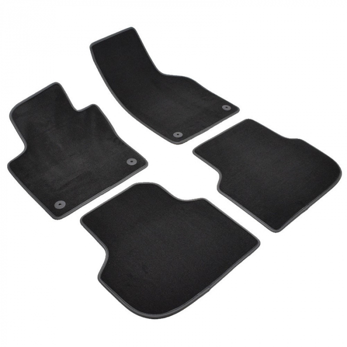 Set 4 Covorase Auto Textil pentru Volkswagen Jetta IV (2003-) - Sisteme fixare ovale [2]