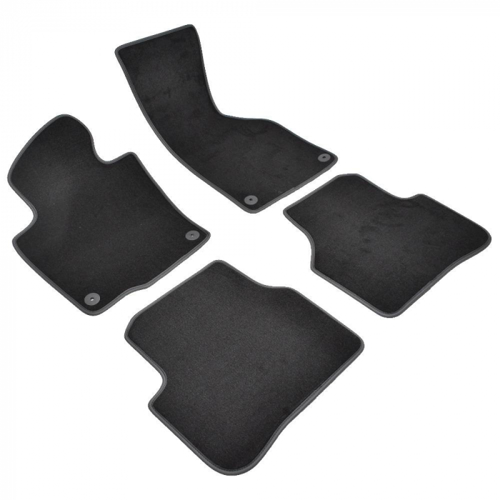 Set 4 Covorase Auto Textil pentru Volkswagen Jetta VI (2010-) - Sisteme fixare rotunde [5]
