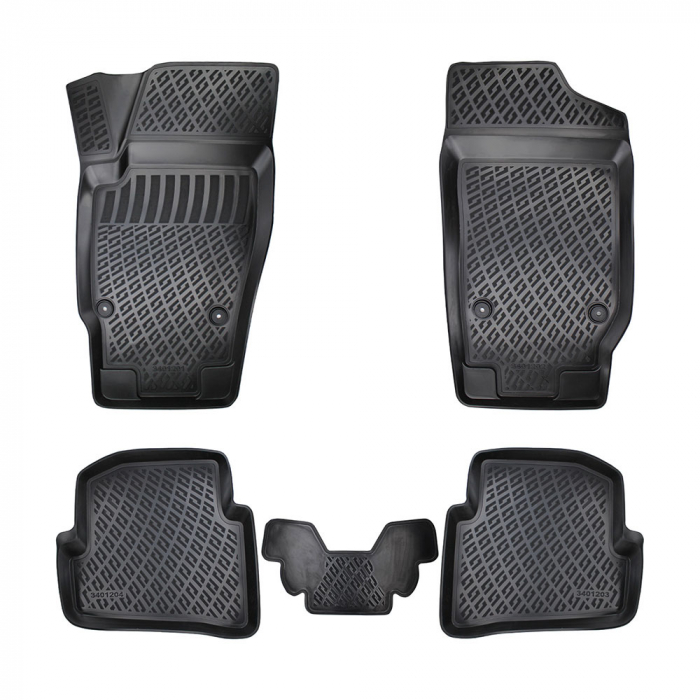 Set 5 Covorase Auto din Cauciuc pentru Skoda Fabia I (1999-2007) [3]