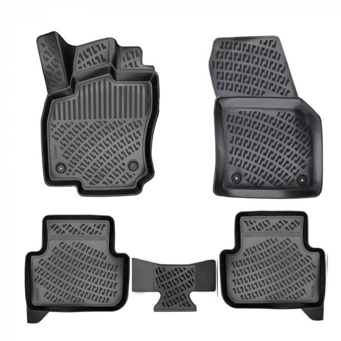 Set 5 Covorase Auto din Cauciuc pentru Volkswagen Tiguan 2020 [4]