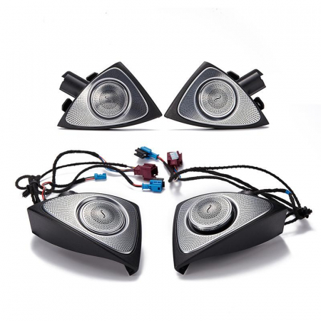 Boxe tweetere 3D rotative cu lumina ambientala compatibile cu Mercedes-Benz C-CLASS E-CLASS S-CLASS GLC W205 W213 X253 W222 [1]
