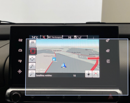 Folii de Protectie Navigatii Auto - Folie de Protectie pentru Display Navigatie Citroen C4 Cactus 2017 - HD-Premium 