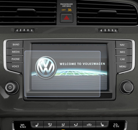 Folii de Protectie Navigatii Auto - Folie de Protectie pentru Display Navigatie Volkswagen Tiguan 2016+ - HD-Premium 