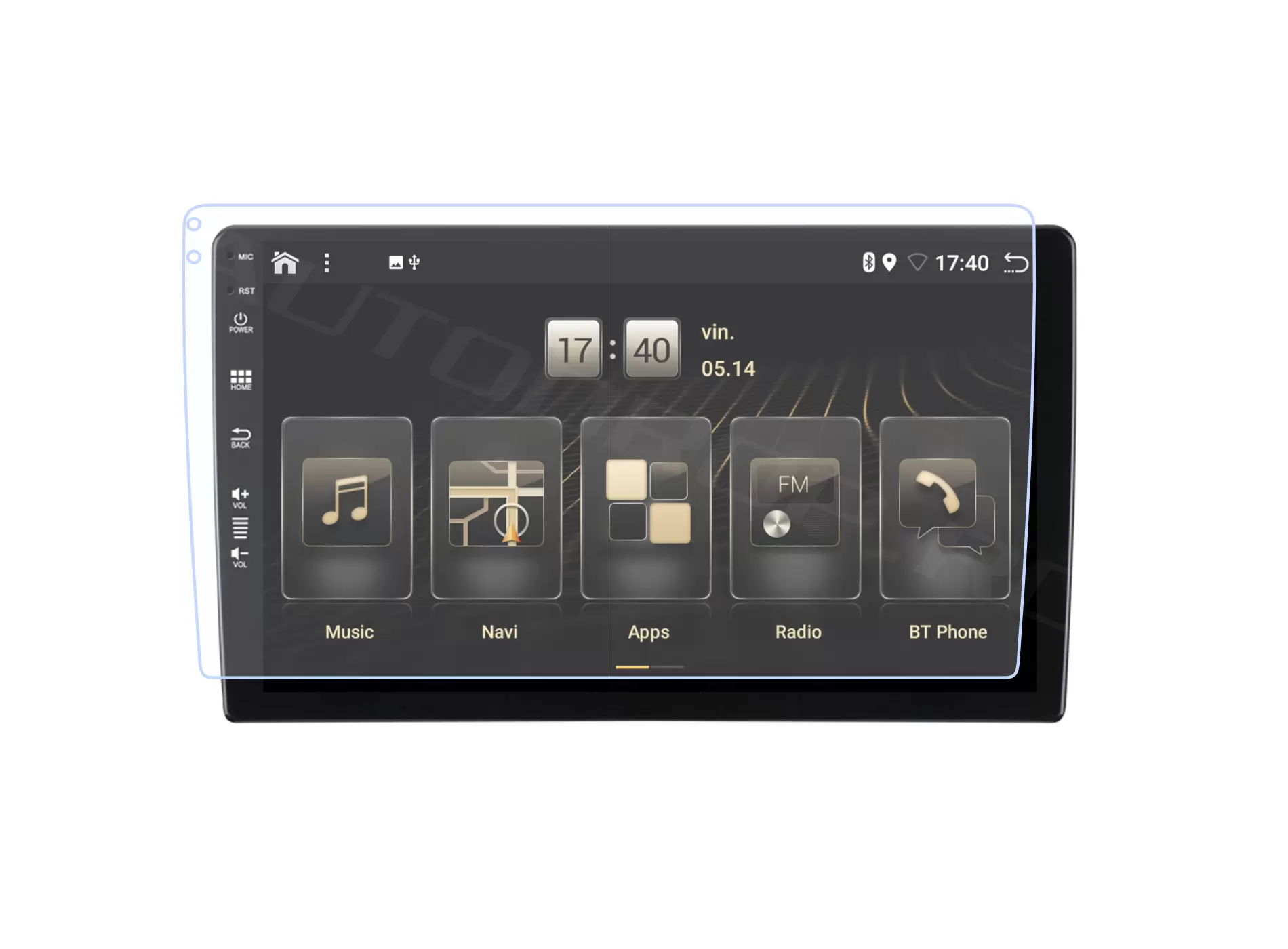 Pentru Navigatii Auto Aftermarket - Folie de Protectie pentru Navigatie Android 9" inch, Aftermarket
