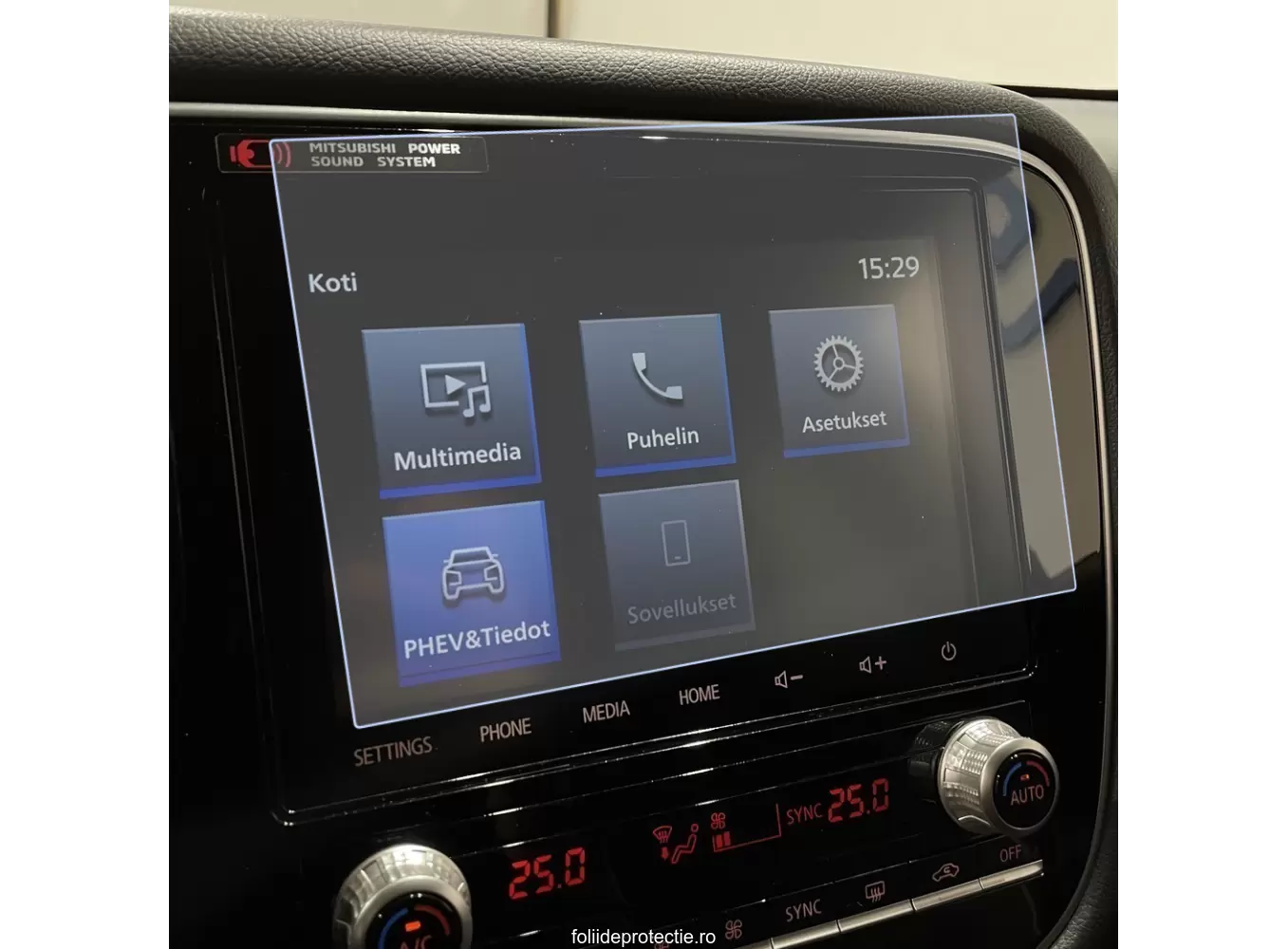 Folii de Protectie Navigatii Auto - Folie de protectie pentru Navigatie Mitsubishi Outlander PHEV 2020+