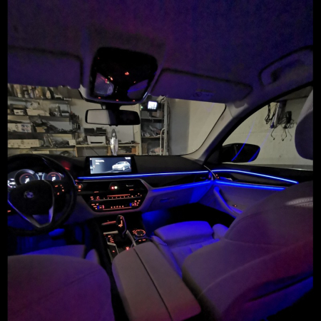 Lumini ambientale - Kit lumini ambientale dedicat, compatibil cu BMW seria 5 G30 G31 control din navigatie