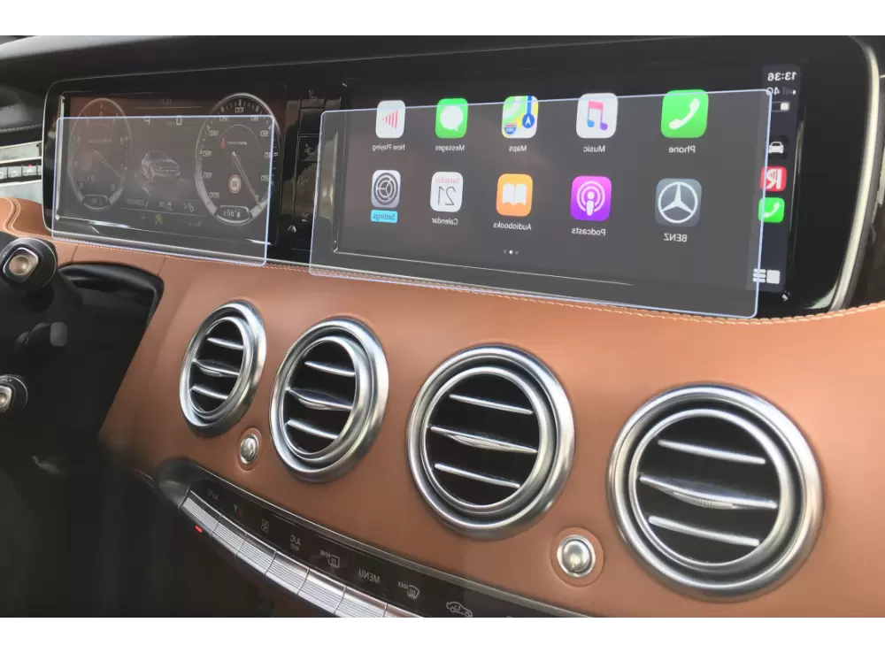 Folii de Protectie Navigatii Auto - Set 2 Folii Navigatie Mercedes-Benz S350 2014+