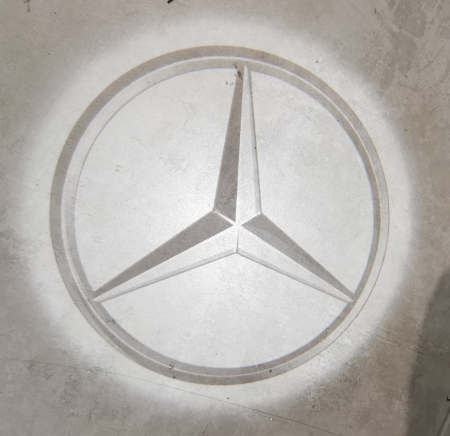 Lumini ambientale - Set 2 lampi usa proiectoare led logo holograma compatibile cu Mercedes-Benz - calitate OE