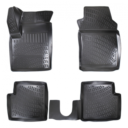 Set 4 Covorase Auto din Cauciuc pentru Fiat 500 (2007-)