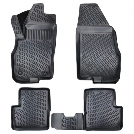 Set 4 Covorase Auto din Cauciuc pentru Fiat Punto III  (2005-2018)