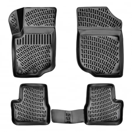 PEUGEOT - Set 4 Covorase Auto din Cauciuc pentru Peugeot 207 (2006-2014)