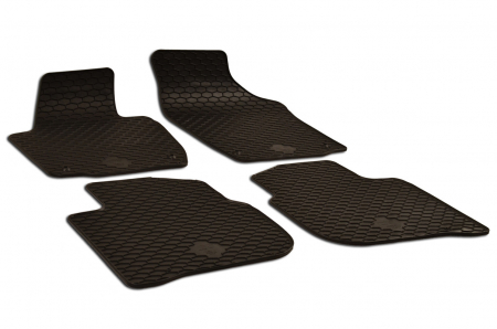 SKODA - Set 4 Covorase Auto din Cauciuc pentru Skoda Rapid (2012-).Seat Toledo (2012-)