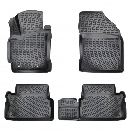 TOYOTA - Set 4 Covorase Auto din Cauciuc pentru Toyota Auris II (2012-2018)