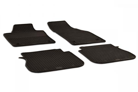 Set 4 Covorase Auto din Cauciuc pentru Vw Caddy (2003-2015)/(2015-2019) Sistem Fixare Oval [8]