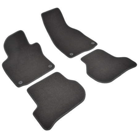 Covorase si tavite - Set 4 Covorase Auto Textil pentru Volkswagen Golf V (2003-) - Sisteme fixare ovale