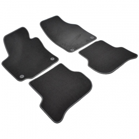 Set 4 Covorase Auto Textil pentru Volkswagen Golf V Plus (2005-2008)- Sisteme fixare rotunde [1]