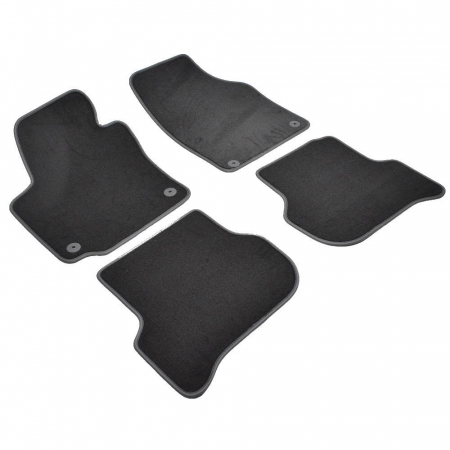 Covorase si tavite - Set 4 Covorase Auto Textil pentru Volkswagen Golf VI Plus (2008-2014)