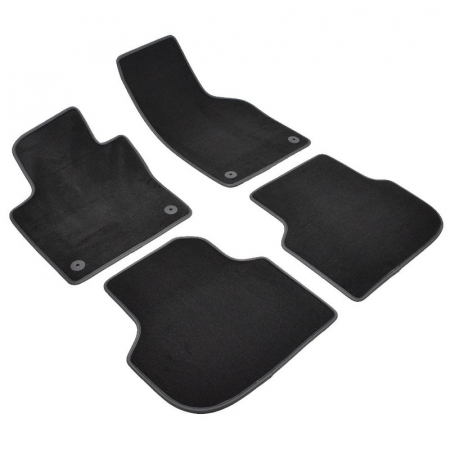 Set 4 Covorase Auto Textil pentru Volkswagen Jetta IV (2003-) - Sisteme fixare ovale [1]