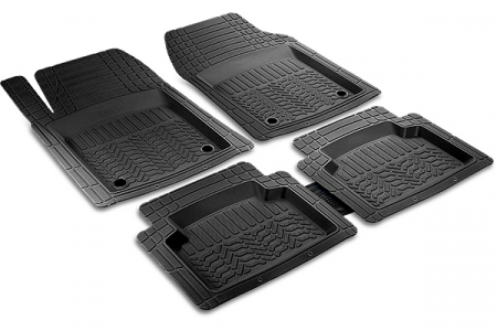 UNIVERSALE - Set 5 Covorase Auto din Cauciuc pentru Set Covorase Auto Pvc Universale Plus