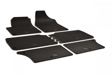 Set 6 Covorase Auto din Cauciuc pentru Vw Sharan (1996 -2009) Seat Alhambra (1996-2009)-6Pcs
