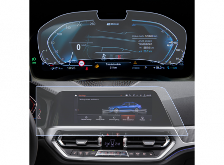 Folii de Protectie Navigatii Auto - Set Folie de Protectie pentru Display Navigatie BMW Seria 3 G21 2020+
