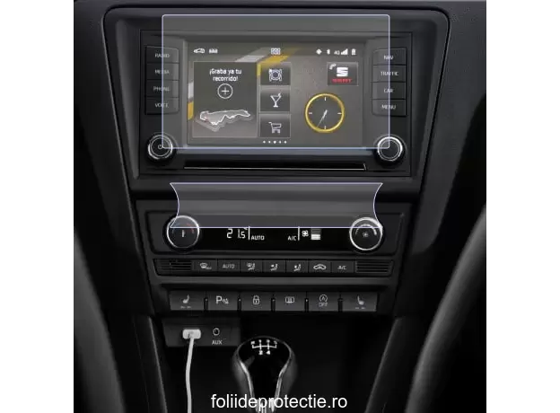Pentru Navigatii Auto Originale - Set Folii de protectie pentru Navigatie + AC Seat Toledo 2016+