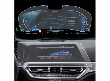 Folii de Protectie Navigatii Auto - Set Folii de protectie pentru Navigatie BMW Seria 3 G20 2019+
