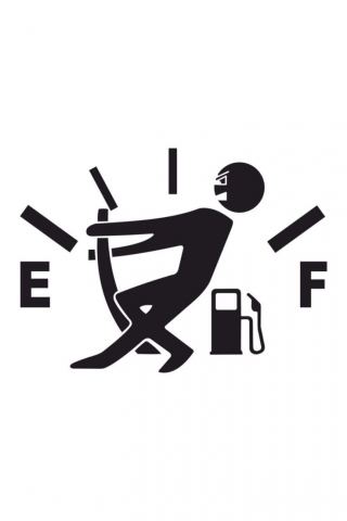 Autocolant - STICKER AUTO REZERVOR BLACK 15cm x 15 cm