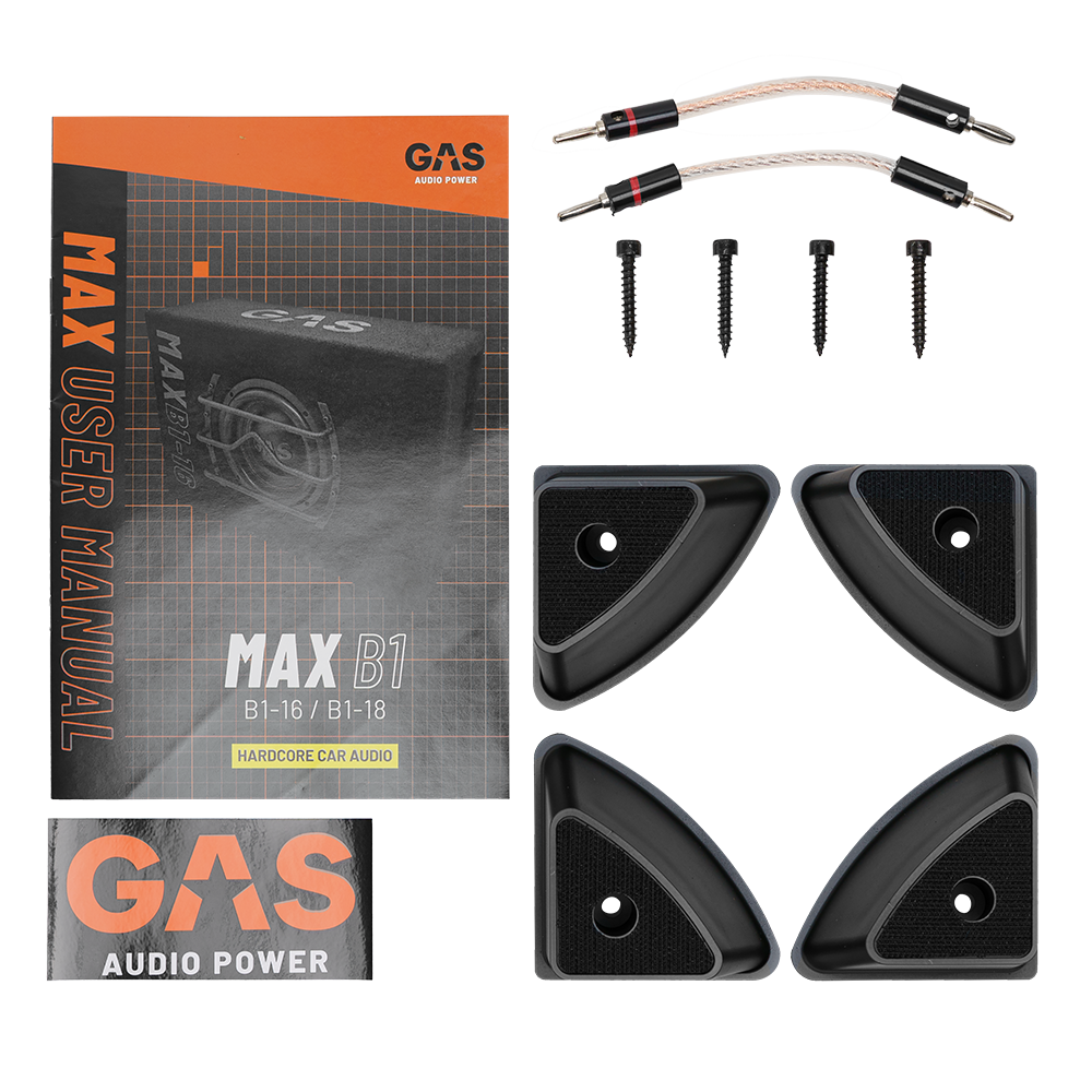 Subwoofer auto pasiv GAS MAX B1-18 500W cu incinta [6]