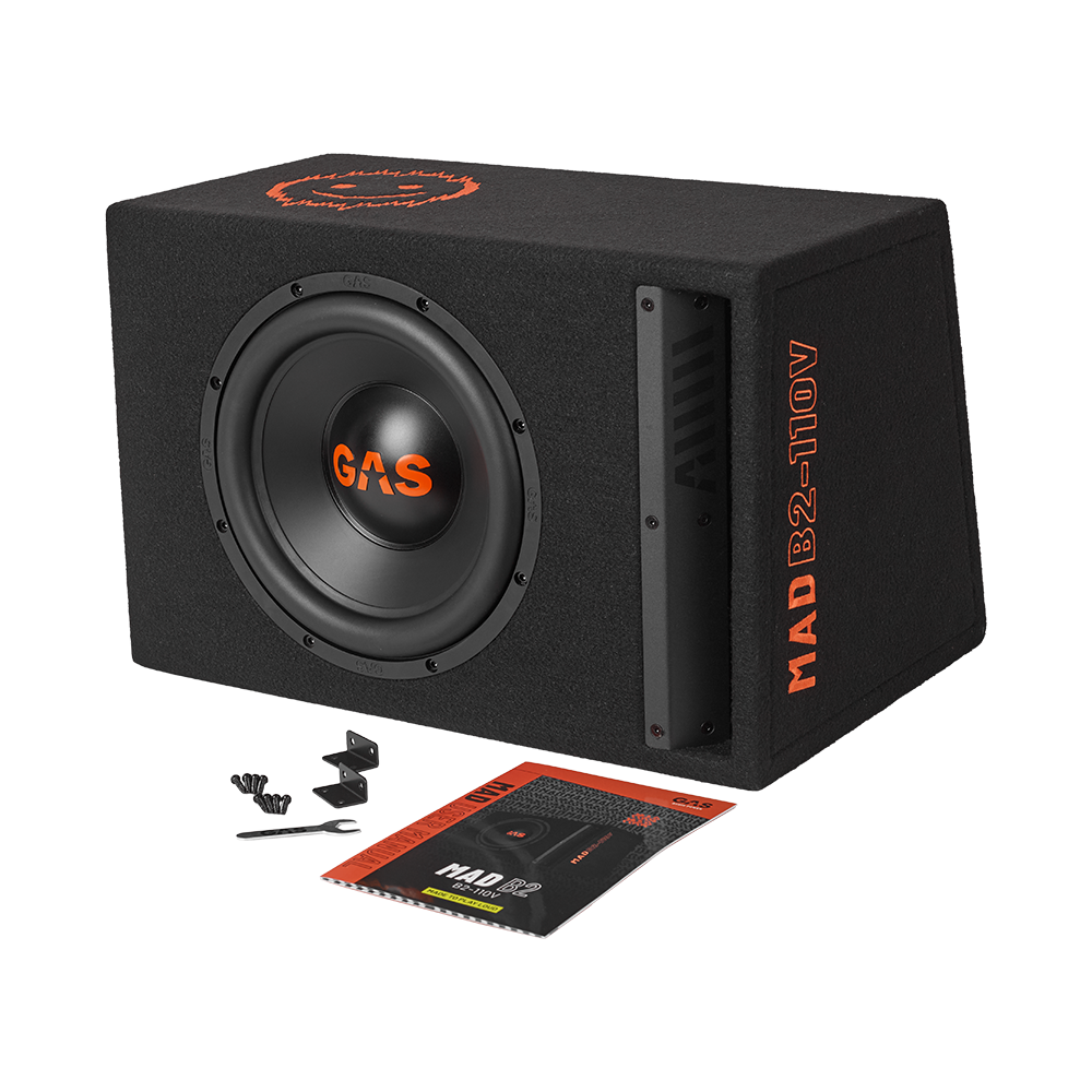 Subwoofer auto pasiv GAS MAD B2-110V 300W cu incinta [6]