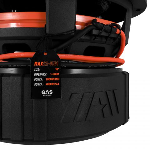 Subwoofer auto GAS MAX S2-10D2 10 inch 2000W 2 Ohm [4]