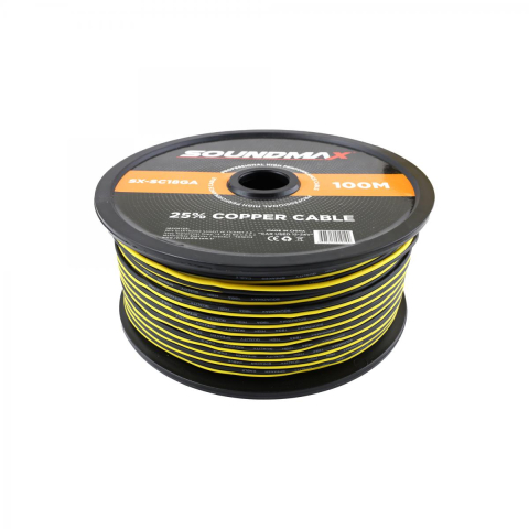Cablu difuzoare - Rola cablu difuzoare Soundmax SX--SC18GA, 2 x 1.2mm, 100m, 25% OFC