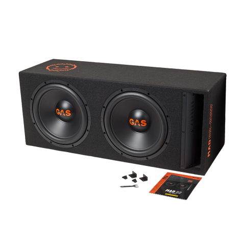 Subwoofer auto GAS MAD B2-212V 600W cu incinta [5]