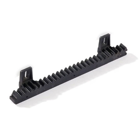 Cremaliera nylon 0.32m, 2 prinderi
