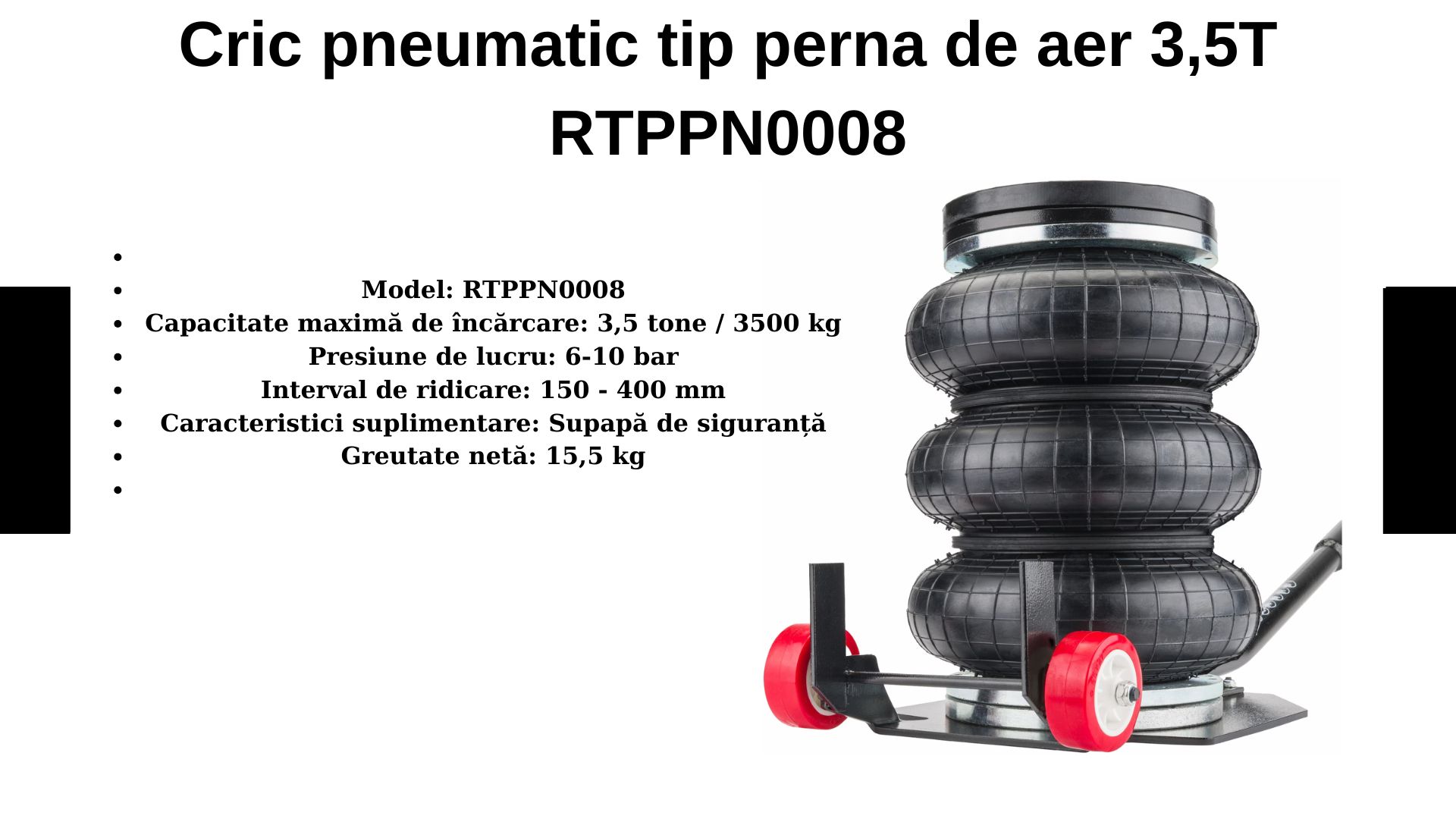 Cric pneumatic tip perna de aer 3,5T RTPPN0008