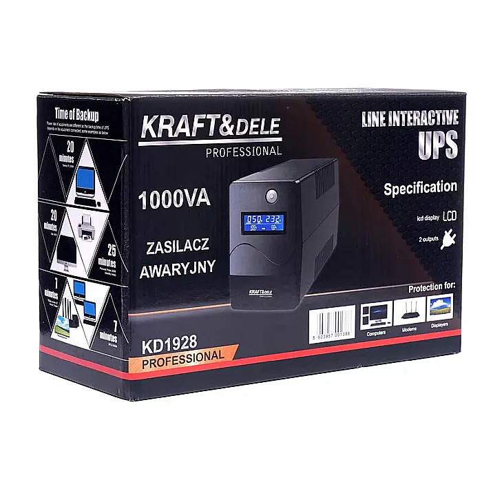 UPS cu Stabilizator de Tensiune  600W, 1000vA, profesional [5]
