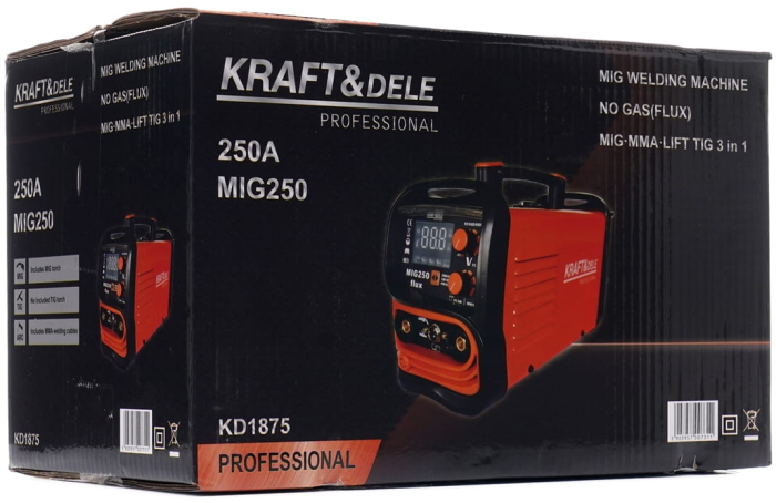 Aparat, invertor sudura MIG MMA 250A sarma flux fara gaz (KD1875) [12]