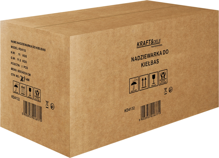 Aparat pentru umplut carnati, capacitate 5 kg, Kraft&Dele KD4132 [9]