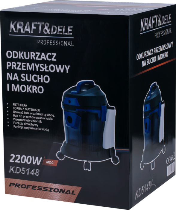 Aspirator umed și uscat cu funcție de spălare 2200W KD5148 [13]