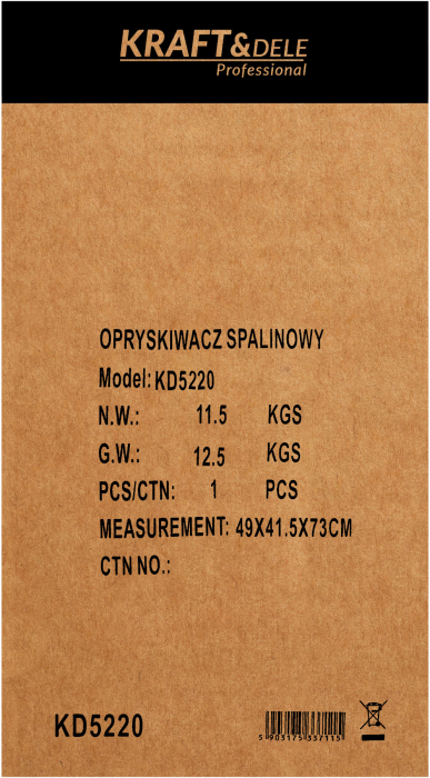 Atomizor pe benzina, 20L, KD5220, Kraft&Dele [12]