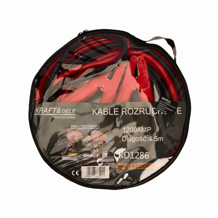Cabluri curent auto 12-24V 1200A 35mmp - 4,5 metri KD1286 [3]