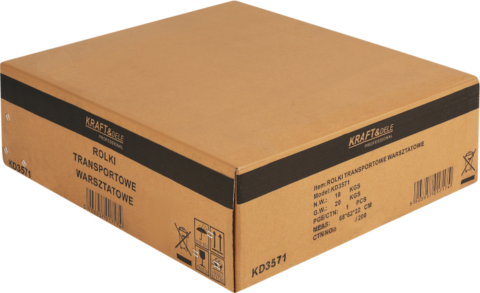 Carucior hidraulic pentru transportat autovehicule 680 KG KD3571 [12]