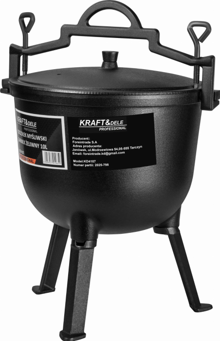 Ceainic de vânătoare / Oală din fontă 10L KD4187 [11]