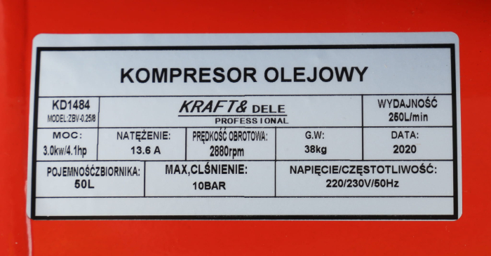 COMPRESOR DE ULEI 50L KD1484 [2]
